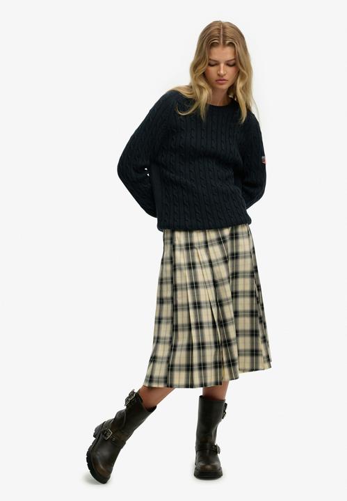 Produktbild Superdry Karierte plissierte Damenrock (M)