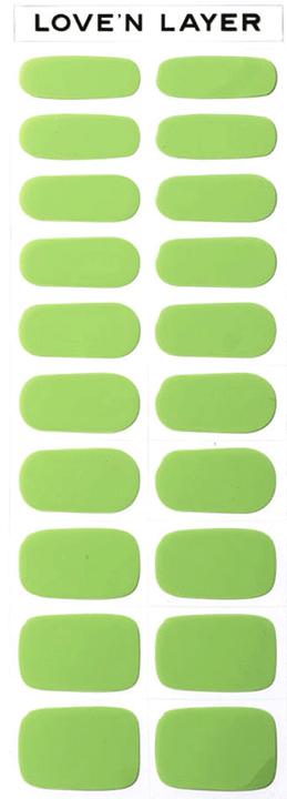Actual product image Love'n Layer - Solid Cool Green (Nail enamel remover, Solid Cool Green)