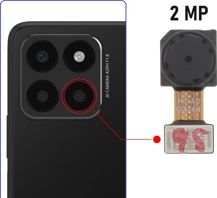 Actual product image Relife Rear camera for Honor 70 Lite, Honor X6 2MP depth sensor (Honor 70 Lite)