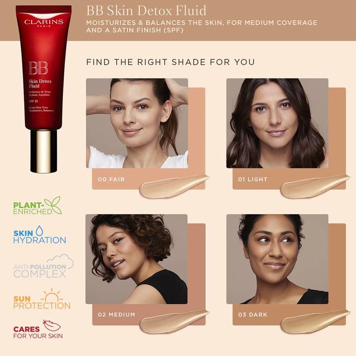 Produktbild Clarins Skin Detox (01 Light, 45 ml)