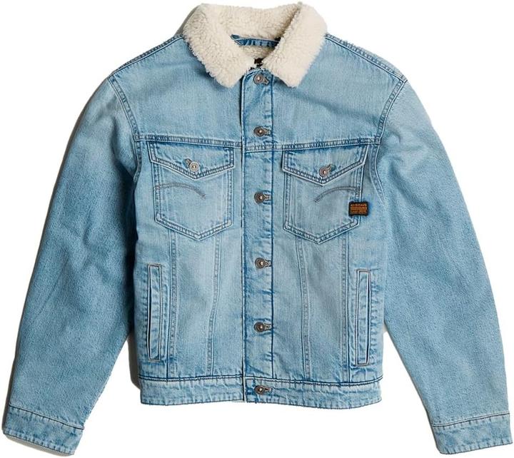 G-Star Veste sherpa décontractée à col plat, boutons et poches à rabat (XS)