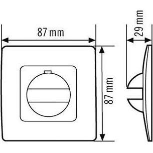 Thumbnail - Esylux, Zubehör Gebäudesicherheit, Abdeckung IP20 weiss