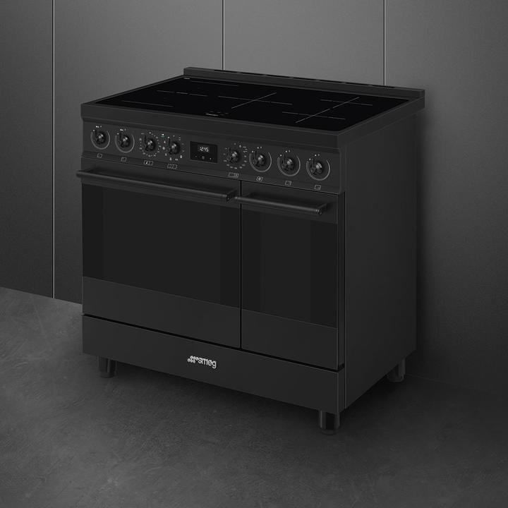 Produktbild Smeg Classici Sinfonia Inductiefornuis C92IPN2, 90cm mat zwart