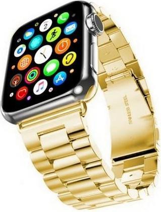 pasek Metal Apple Watch 384041 mm zloty gold (38 mm, 40 mm, 41 mm)
