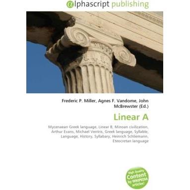 Linear A, Fachbücher von Agnes F. Vandome, Frederic P. Miller, John McBrewster