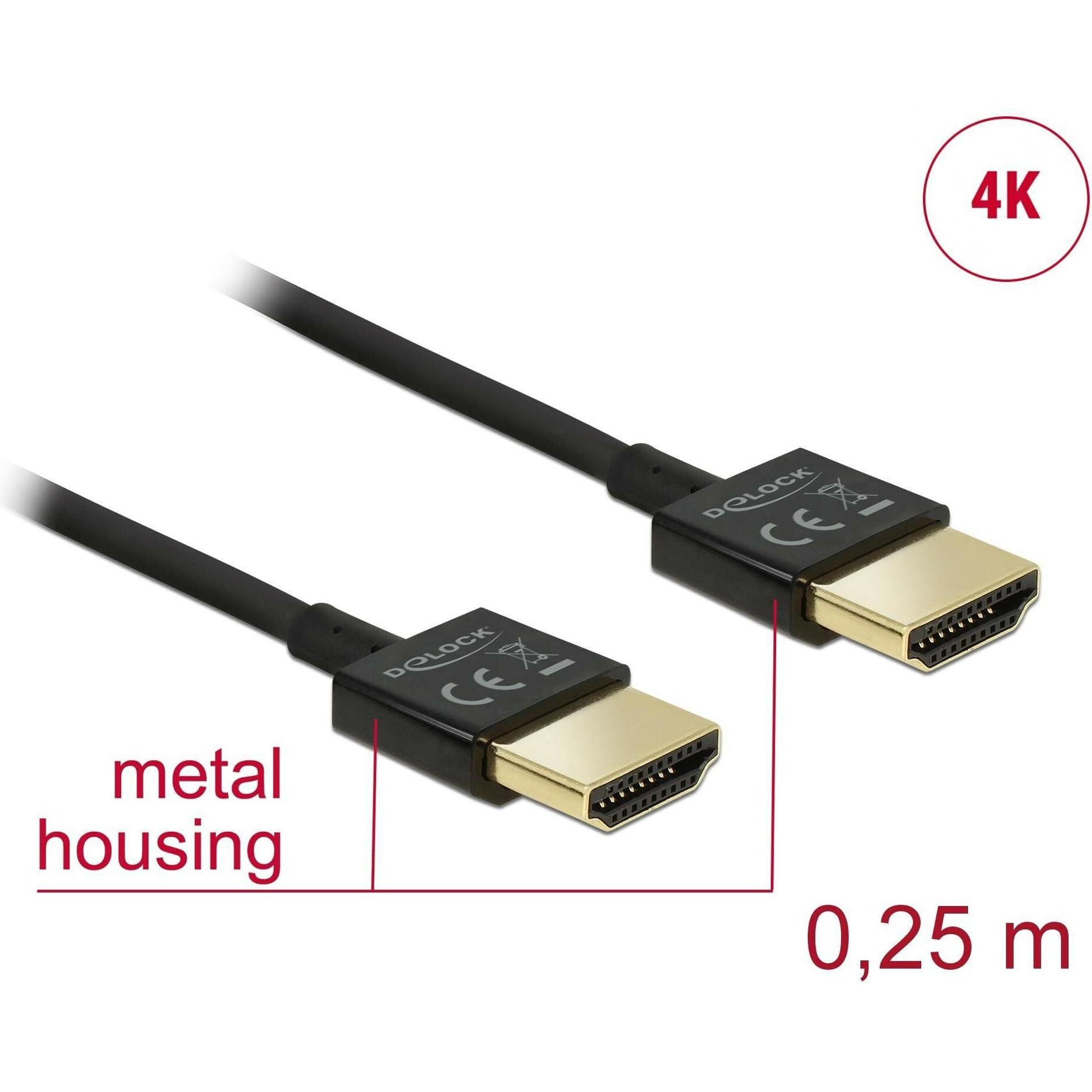 Thumbnail - Delock HDMI (Typ A) — HDMI (Typ A) (0.15 m, HDMI), Video Kabel