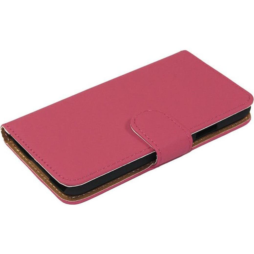 Thumbnail - König Design Schutzhülle Handytasche (Flip Quer) für Handy Apple iPhone 5 / 5s Pink (Apple iPhone 5), Smartphone Hülle, ...