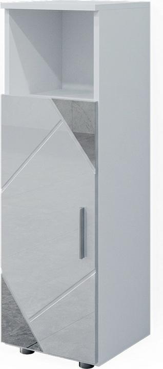 Weiss Hochglanz mit Einsätzen