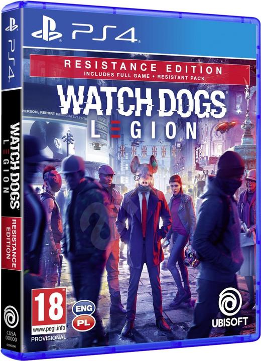 Produktbild Ubisoft PS4 WATCH DOGS LEGION RESISTANCE EDITION Videospiel Standard Englisch PlayStation 4 (PS4, EN)