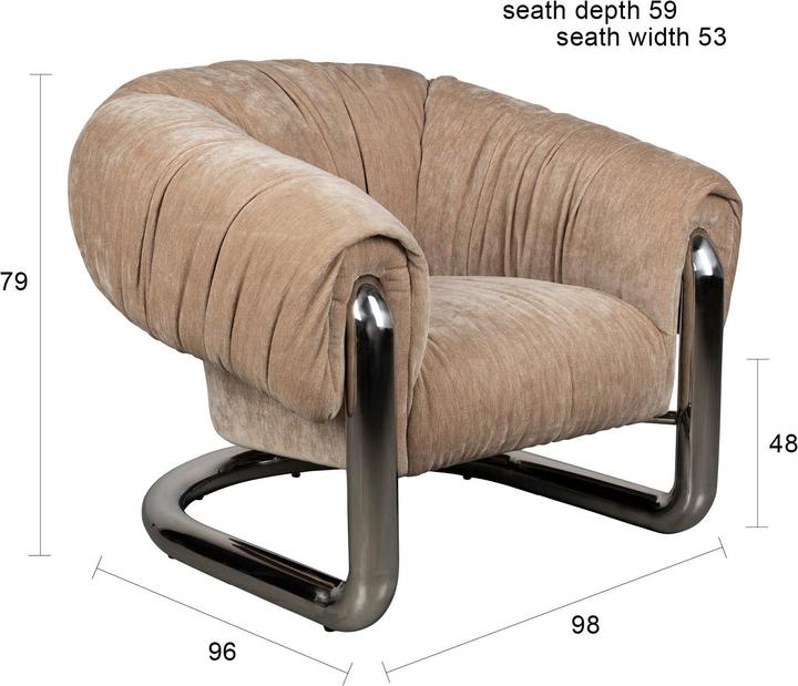 Produktbild Dutchbone Lounge Chair Marly
