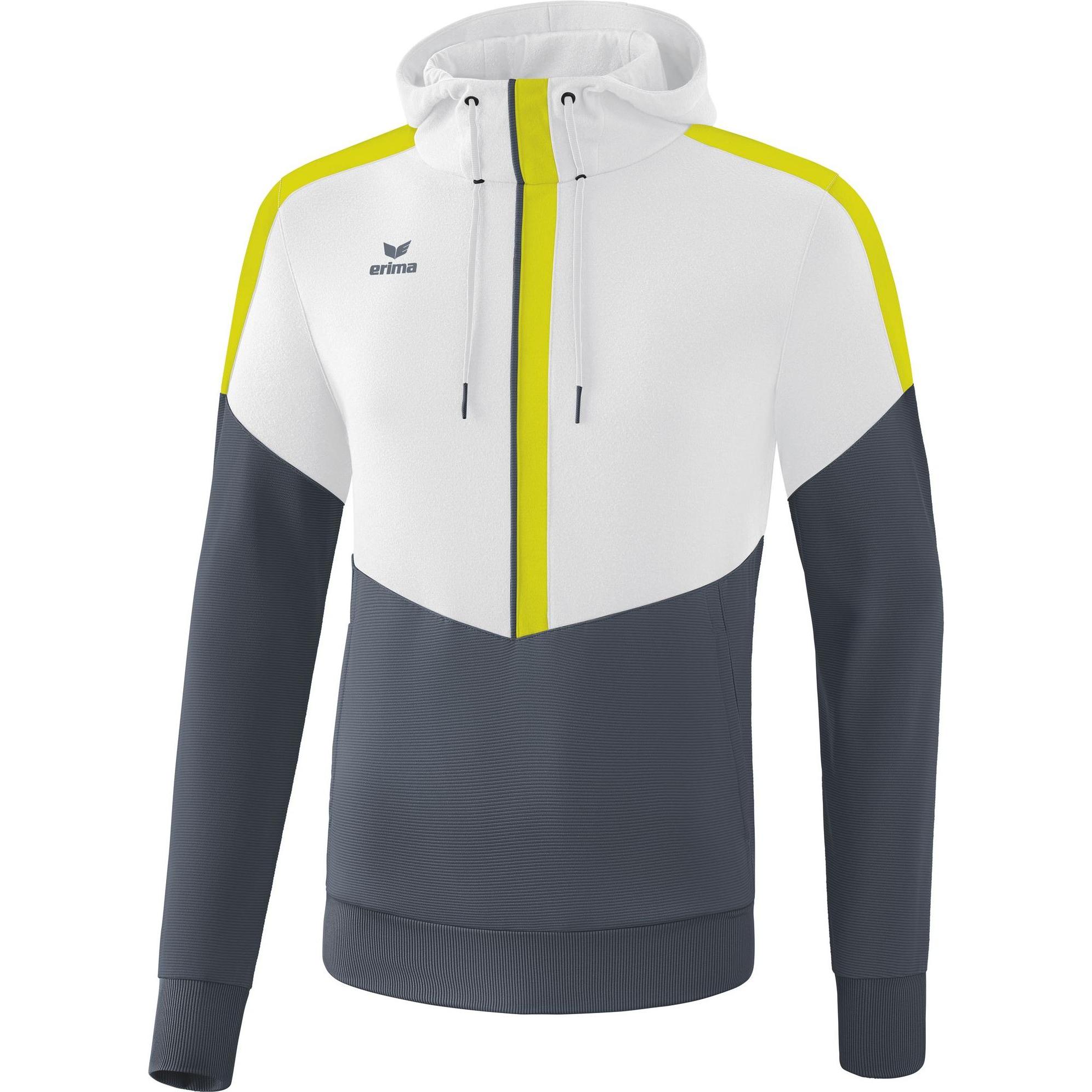 Erima, Herren, Pullover, Squad Kapuzensweat, Weiss, (XL)