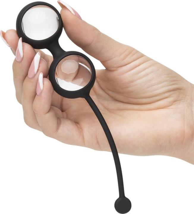 Actual product image Fifty Shades of Grey Inner Goddess Glass Pleasure Balls