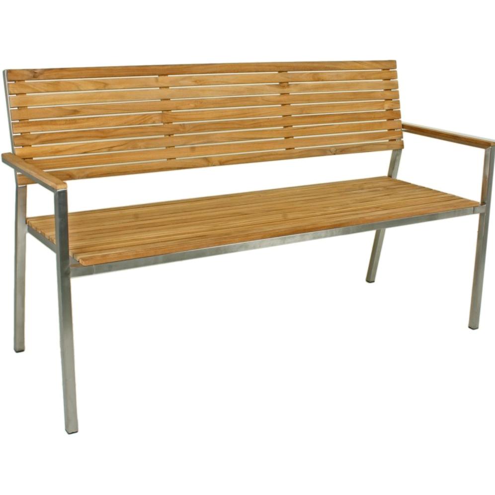 Garden Pleasure, Gartenbank, Gartenbank Denver 304771 braun Holz 150,0 cm
