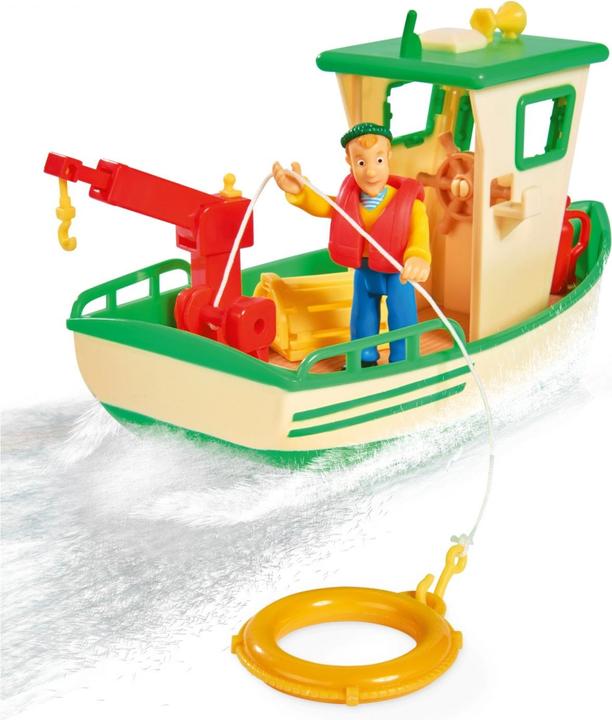 Actual product image Simba Sam Charlie's fishing boat with figure