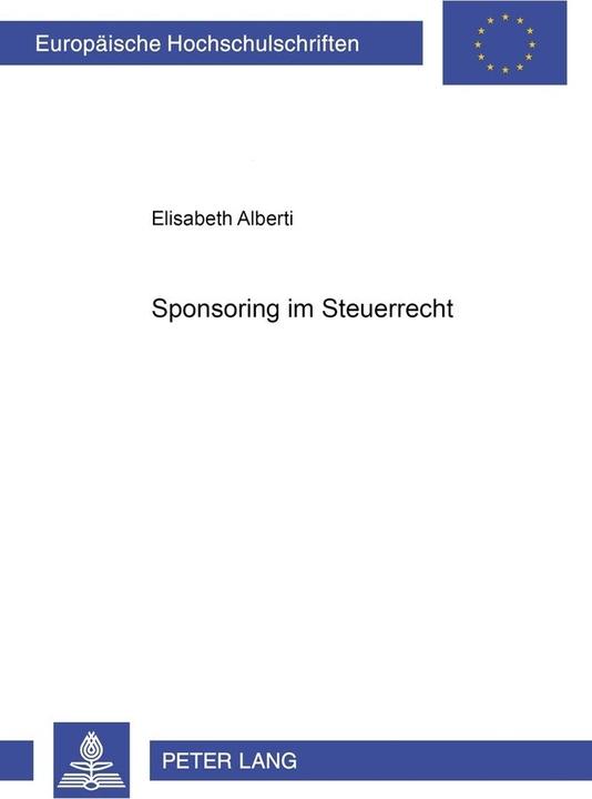 Energie-Label Sponsoring im Steuerrecht (Deutsch, Elisabeth Alberti, 2001)