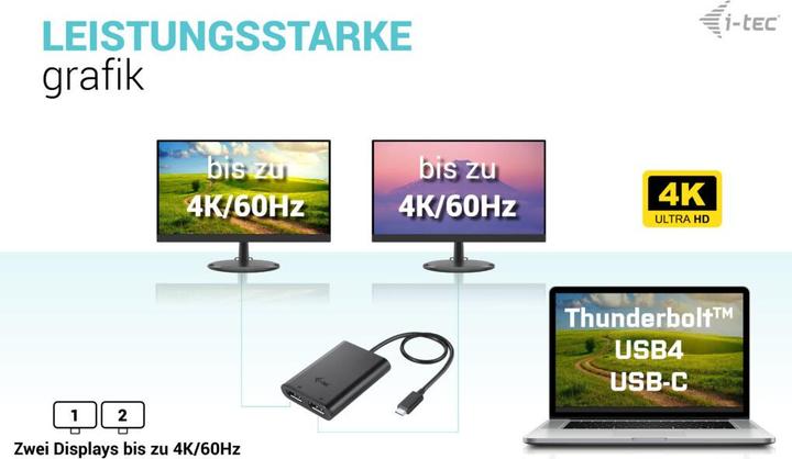 Produktbild i-tec USB-C Dual (USB-C, 2 Ports)