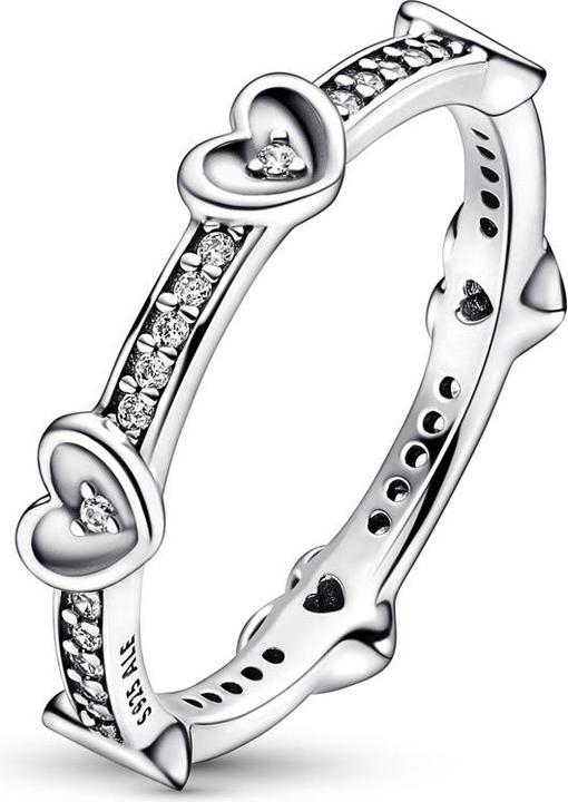Produktbild Pandora Strahlende Funkelnde Herzen Ring (52)