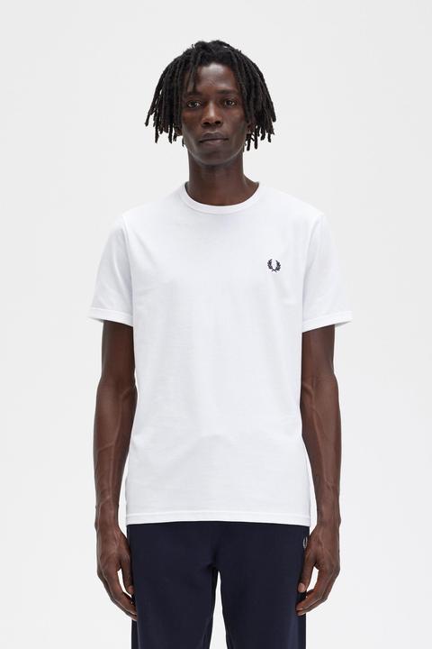 Image du produit Fred Perry Ringer T-Shirt black (XL)