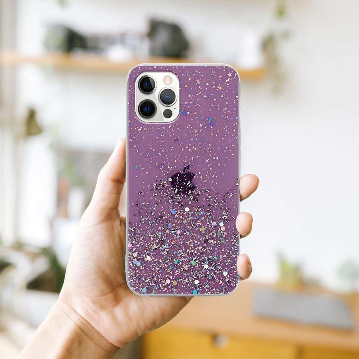 Actual product image Cadorabo TPU cover sparkling glitter (Apple iPhone 12 Pro Max)