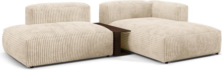 Micadoni Canapé D'Angle Droit Modulaire, "Martina", 2 Places, 285x176x75 Fabriqué en Europe (Canapé d'angle)