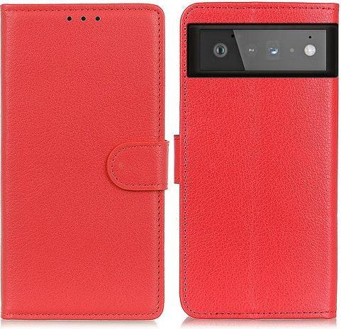 Cover-Discount Google Pixel 6 - leather case cover red (Google Pixel 6)