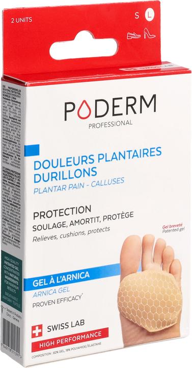 Actual product image Poderm Protective pads for foot sole pain/calluses (Decompression, 198 ml)