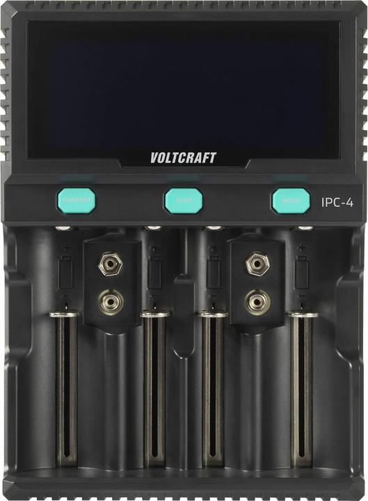 Produktbild Voltcraft IPC-4 Rundzellen-Ladegerät (1 Stk., A, AAA, Sub-C, AA, Ladegerät ohne Akku)