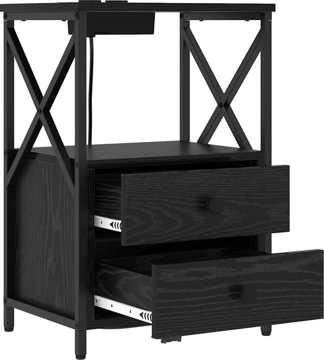 Actual product image vidaXL Bedside table (31 x 40 x 60 cm)