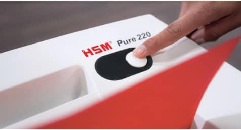 Actual product image HSM Shredder Pure 2320111 white 220/3,9mm (Strip cut)