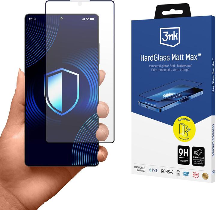 Produktbild 3MK Matowe szkÅo hartowane HardGlass Matt Max na Samsung Galaxy S25 Ultra (1 Stk., Samsung Galaxy S25 Ultra)