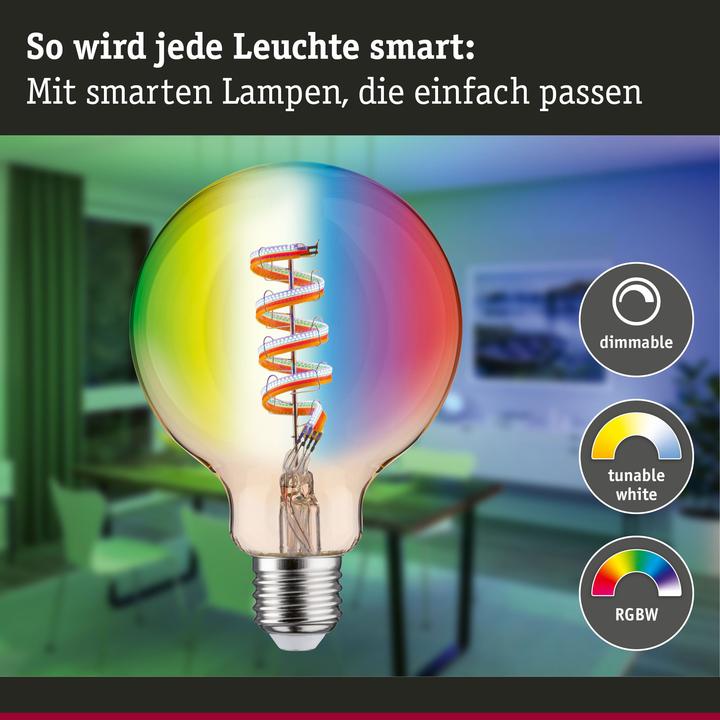 Image du produit Paulmann Filament Globe Zigbee (E27, 470 lm, 1x)