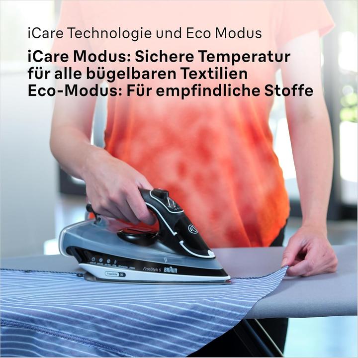 Immagine prodotto Braun Household TexStyle 5 Ferro da stiro a vapore SI 5188 BK Nero Singolo (2800 W, 220 g/min)