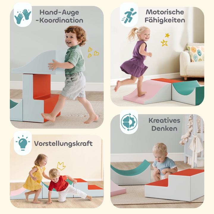 Produktbild Aiyaplay Schaumstoffbausteine Kunstleder, EPE Schaumstoff Hellgrau