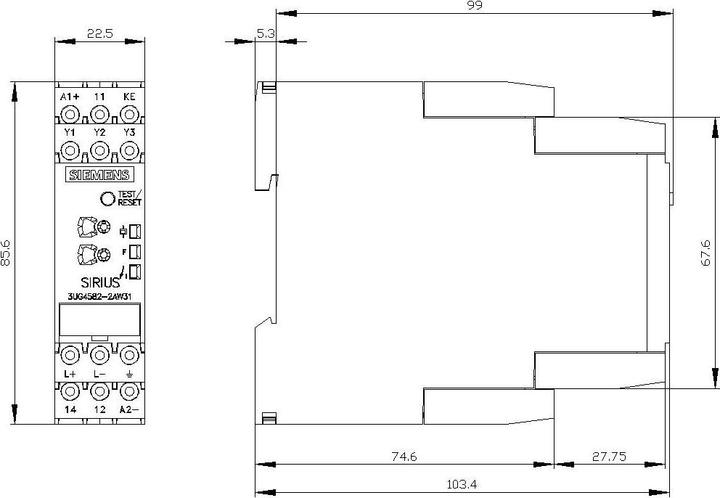 Image du produit Siemens Support pour 3 modules