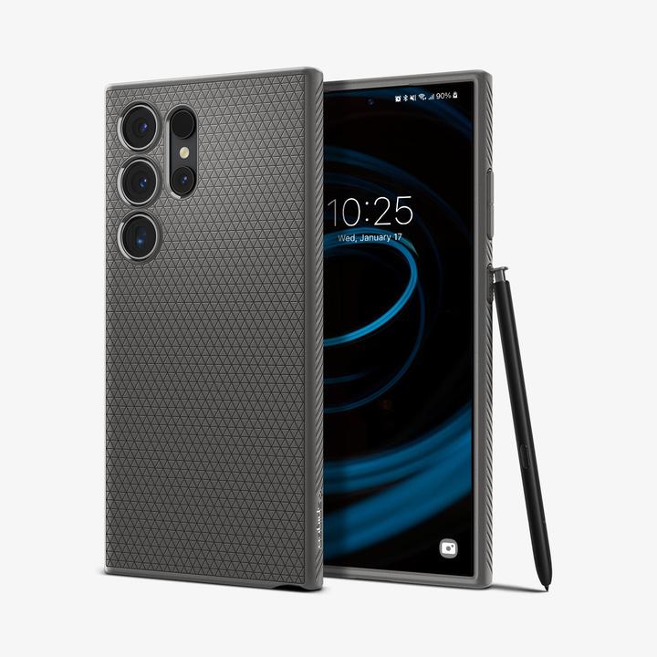 Actual product image Spigen Liquid Air S928 szary/marble grey ACS07448 (Samsung Galaxy S24 Ultra)