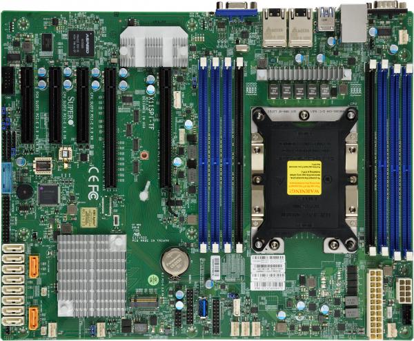 Image du produit Supermicro Serveur MB MBD-X11SPI-TF-B LGA 3647/ATX/2x10Gb bulk (LGA 3647, Intel C622, ATX)