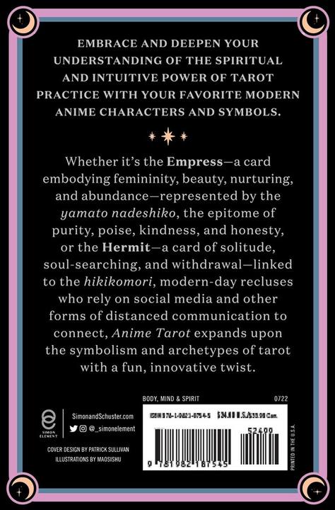 Produktbild Anime Tarot: Explore the Archetypes, Symbolism, and Magic in Anime (Englisch, Natasha Yglesias, 2022)