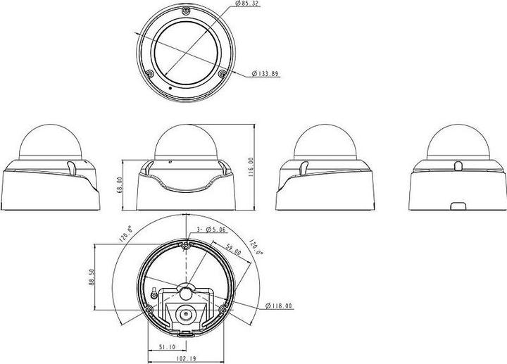 Actual product image Vivotek V-SERIES FD9399-EHTV 8MP 30fps, H.265, 4.3-9.8mm, IR, WDR (3840 x 2160 pixels)
