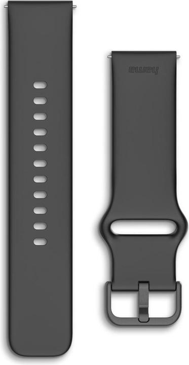 Produktbild Hama Armband zum Wechseln für Smartwatch 5000, Silikon, Schwarz (Silikon)