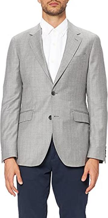 Hackett Large Stripe Flannel Jacket with Flap Pockets and Slim Fit (42)