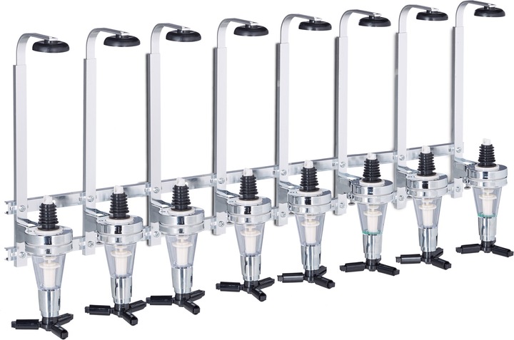 Immagine prodotto Relaxdays Spillatore da parete per 8 bottiglie (Beccuccio dosatore + versatore)