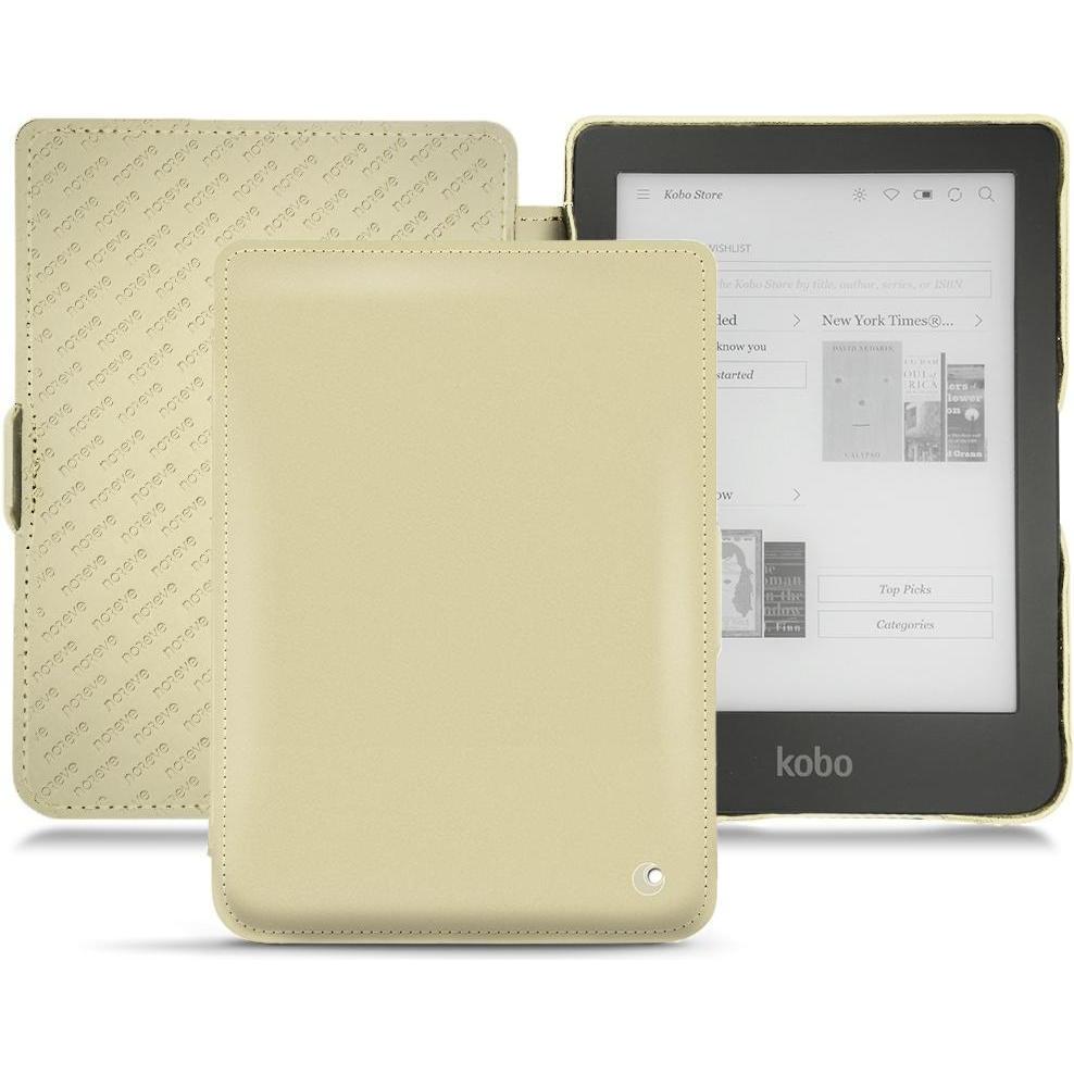 Noreve Lederschutzhülle horizontal (Clara HD), Tablet Hülle, Beige