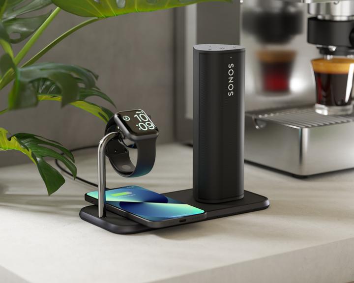 Immagine prodotto Zens Alluminio Dual Wireless Charger + orologio (20 W)