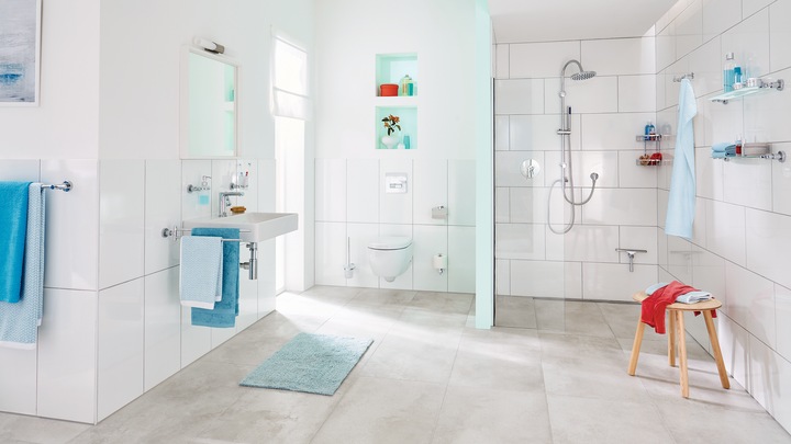 Immagine prodotto tesa LOXX portasalviette da bagno a due bracci con soluzione adesiva senza foratura