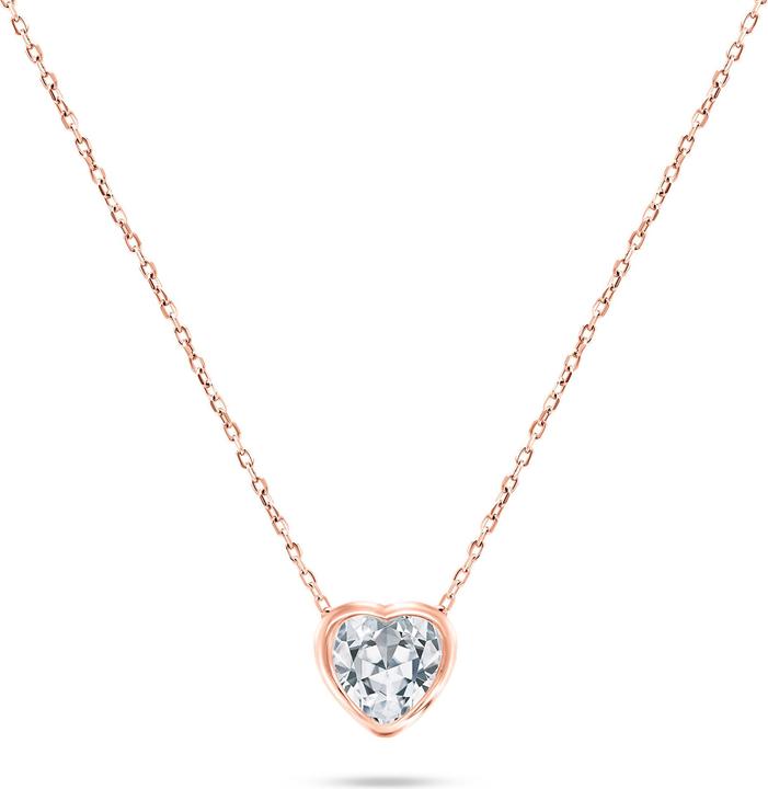 Immagine prodotto Brilio Argento - NCL69R Collana con cuore in bronzo scintillante