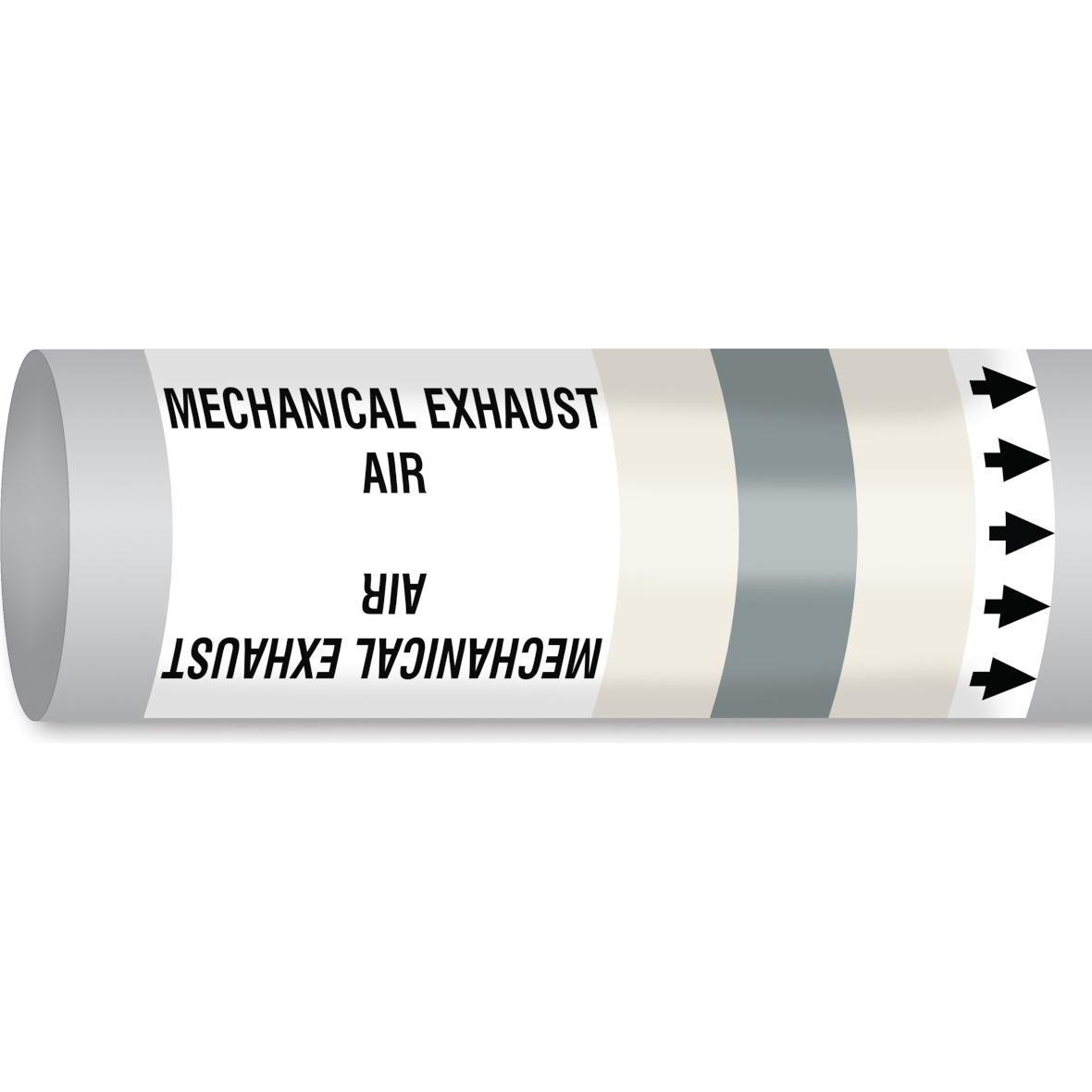 Brady, Segnaletica di sicurezza, B-7541, ISO 14726 IMO Pipe markers - Mechanical exhaust air (aria che è stata espulsa con mezzi