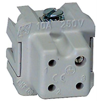 Actual product image ILME CKF 03 Socket insert, size 21.21, 3P+PE, silver, CKF03