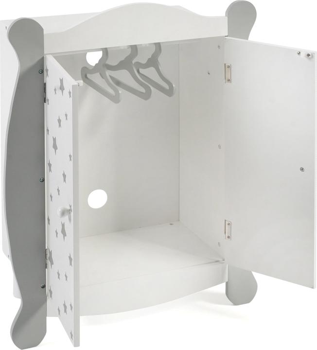 Actual product image Bayer Chic 2000 Dolls wardrobe Stars grey