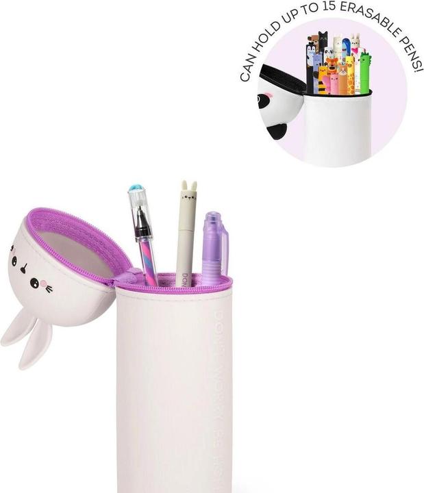 Produktbild Legami Kawaii 2-in-1 Silicone Pencil Case Bunny, Federmäppchen, Mäppchen, Stiftehalter, Hase, KA0014