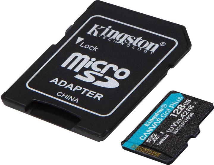Actual product image Kingston Canvas Go! Plus microSD (128 GB, microSDXC, U3, UHS-I)